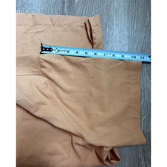 Tommy Bahama|Luxury Silk Button Up SS Top|Orange|SZ XL - Picture 7 of 9